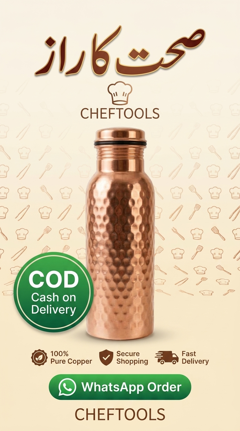 100% pure copper hammered detox bottle premium lifestyle