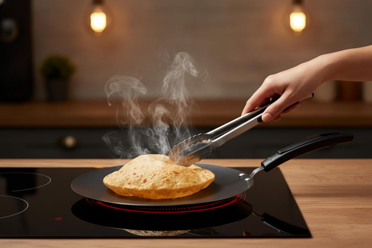 Flat Non-Stick Induction Tawa – Roti Chapati Paratha Pan | Aluminium Base | 30 CM & 34.5 CM| ChefTools