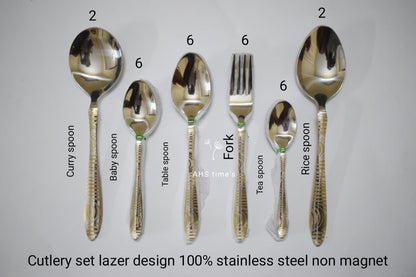 28-Piece Stainless Steel Cutlery Set – Complete Dining Collection | ChefTools