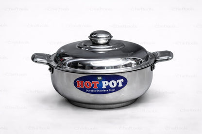 ChefTools Hot Pot 3-piece stainless steel casserole set - small, medium, large