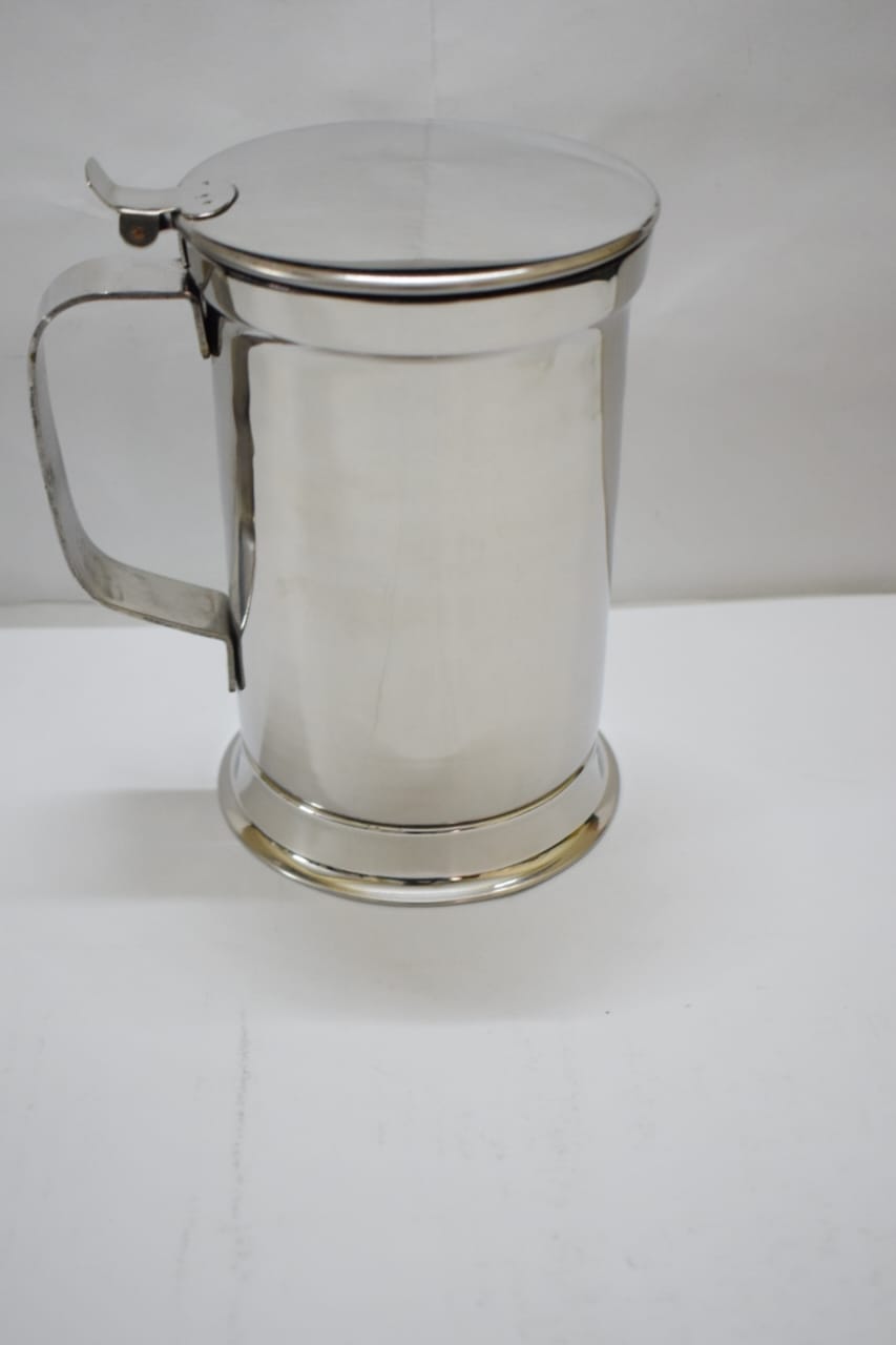 Stainless Steel Beer Mug - handle detail