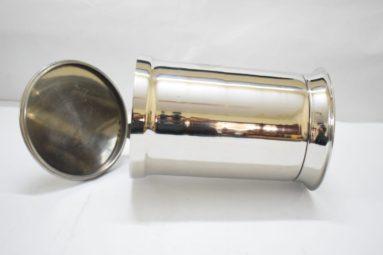 Stainless Steel Beer Mug - front profile