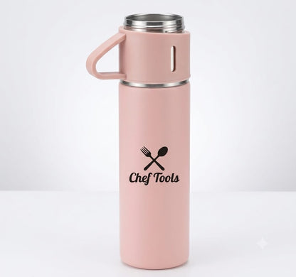 ChefTools 500ml Vacuum Flask - all 6 colors group shot