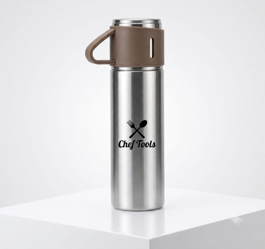 ChefTools 500ml Vacuum Flask - cup lid detail