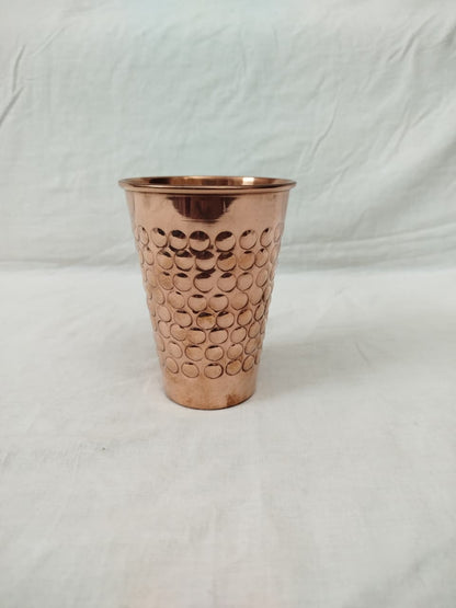Hammered Copper Glass - both sizes 450ml and 600ml