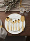 Zafran Gold Cutlery Set – 29 Piece Non-Magnetic Stainless Steel with Stand | PVD Gold Finish