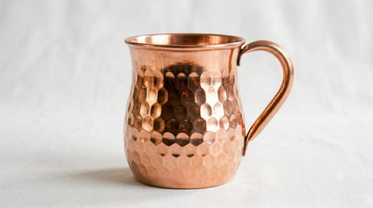 Tamra Mug copper mug top down interior pattern view