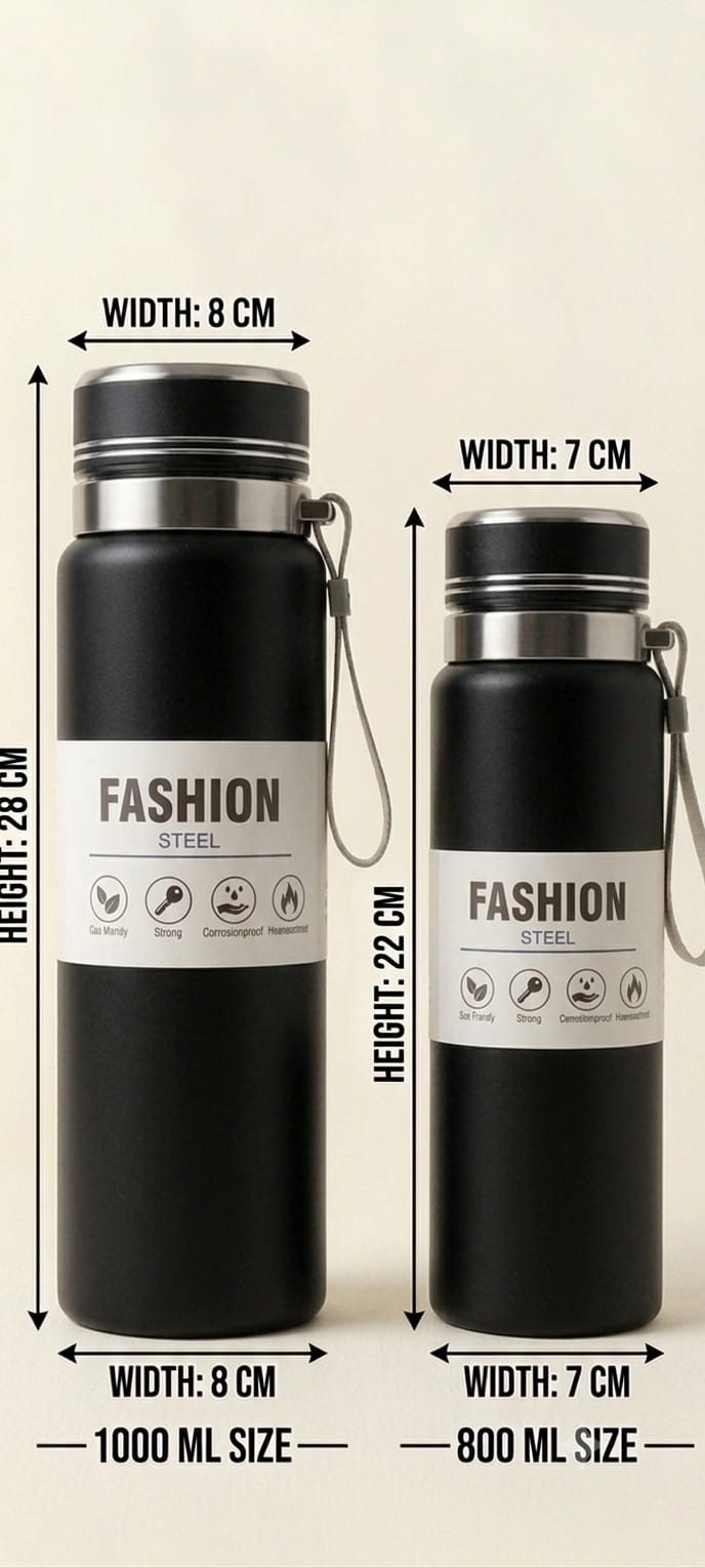 Fashion Steel water bottle color variant