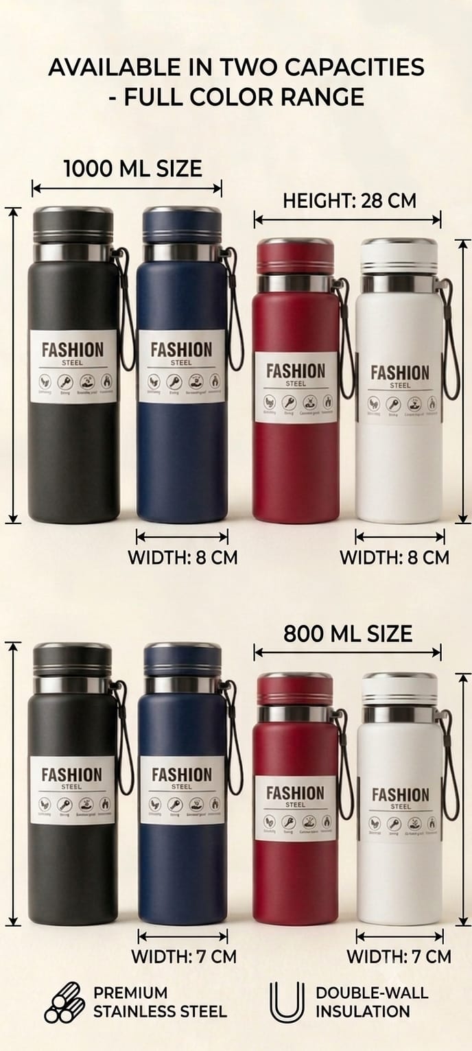 Fashion Steel water bottle color variant