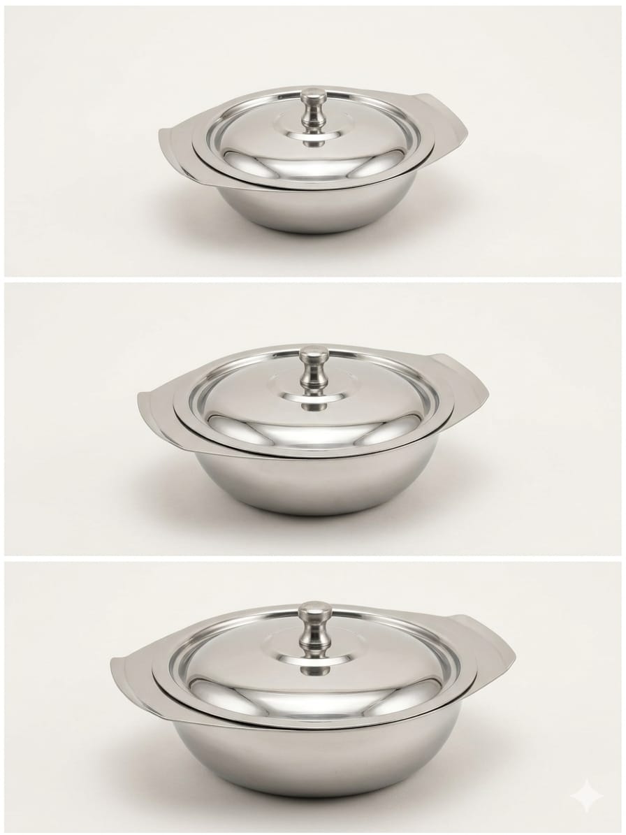 ChefTools Premium Stainless Steel Bowl Set 3 Pcs Pakistan