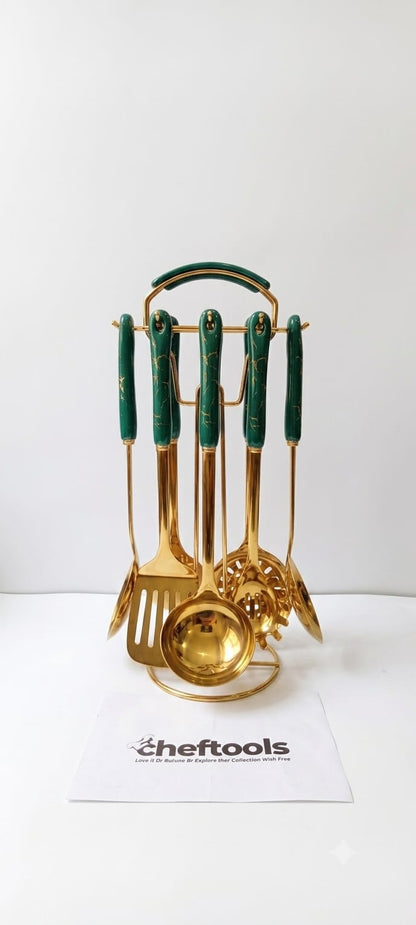 Royal Kitchen Tools Set - gold stainless steel kitchen set colour option