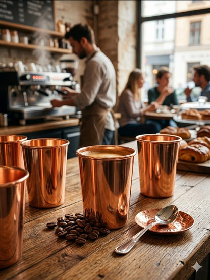 100% pure copper water glass smooth finish