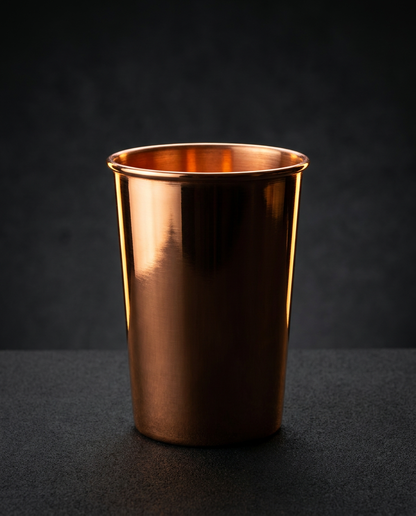 Detox Copper Water Glass – 100% Pure Polished Copper Tumbler