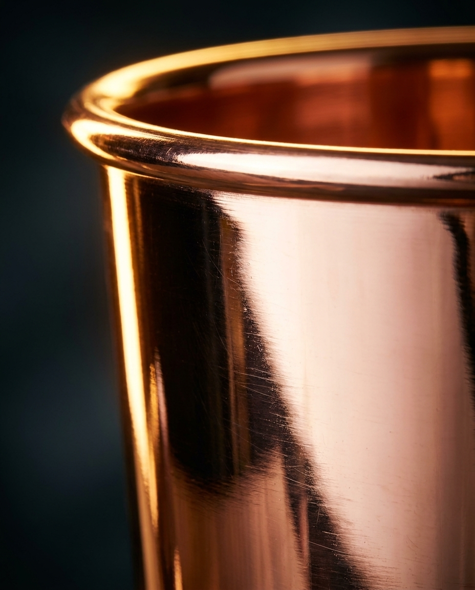 Detox Copper Water Glass – 100% Pure Polished Copper Tumbler