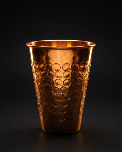 Hammered Copper Glass – Pure Copper Tumbler | ChefTools