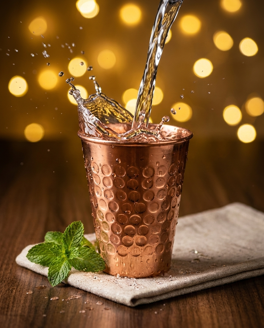 Hammered Copper Glass – Pure Copper Tumbler | ChefTools