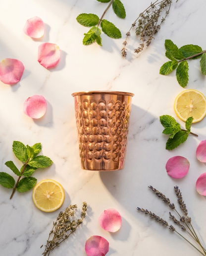 Hammered Copper Glass – Pure Copper Tumbler | ChefTools