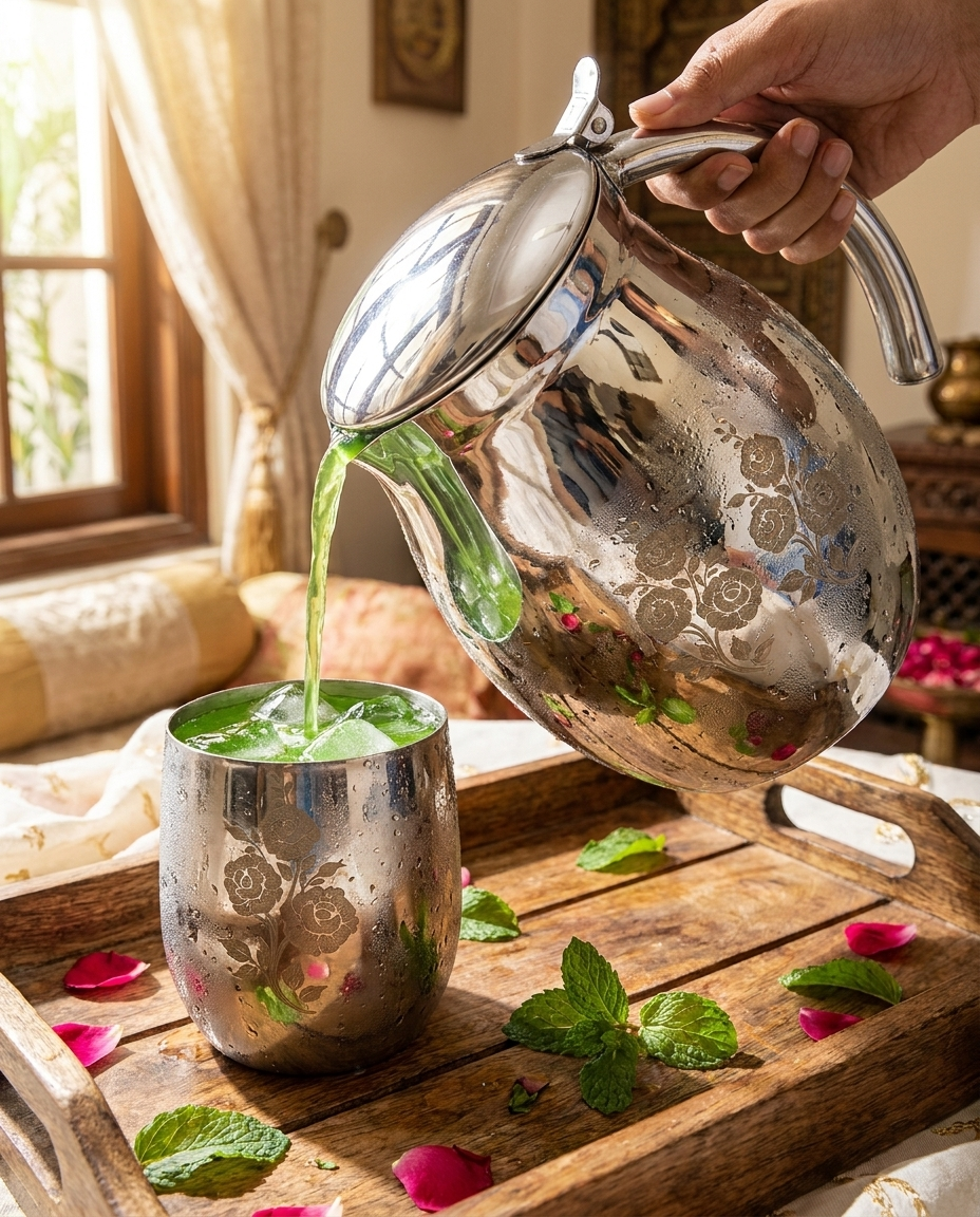 Laser Design Cup Set – 6-Piece Stainless Steel Sipware | ChefTools