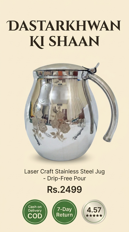 Laser Craft Stainless Steel Jug – Modern Series | ChefTools