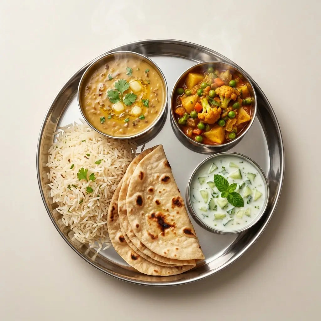 Stainless Steel Indian Thali Set