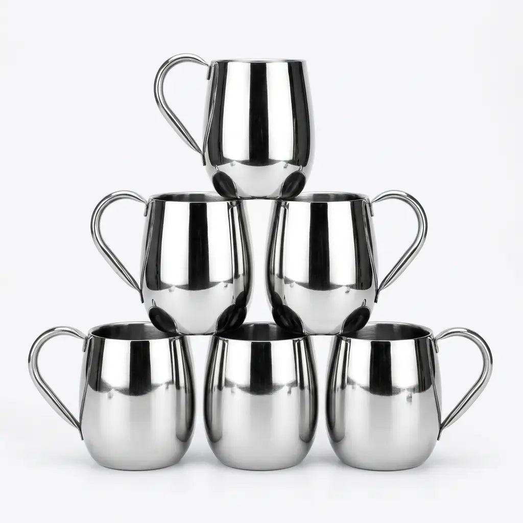 Elegant Silver Handled Cup – Stainless Steel | ChefTools