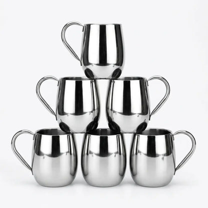 Elegant Silver Handled Cup – Stainless Steel | ChefTools