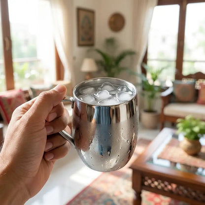 Elegant Silver Handled Cup – Stainless Steel | ChefTools