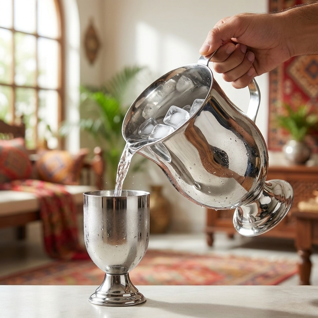 Queen Bunch Water Set – Stainless Steel Jug & Glass Collection | ChefTools