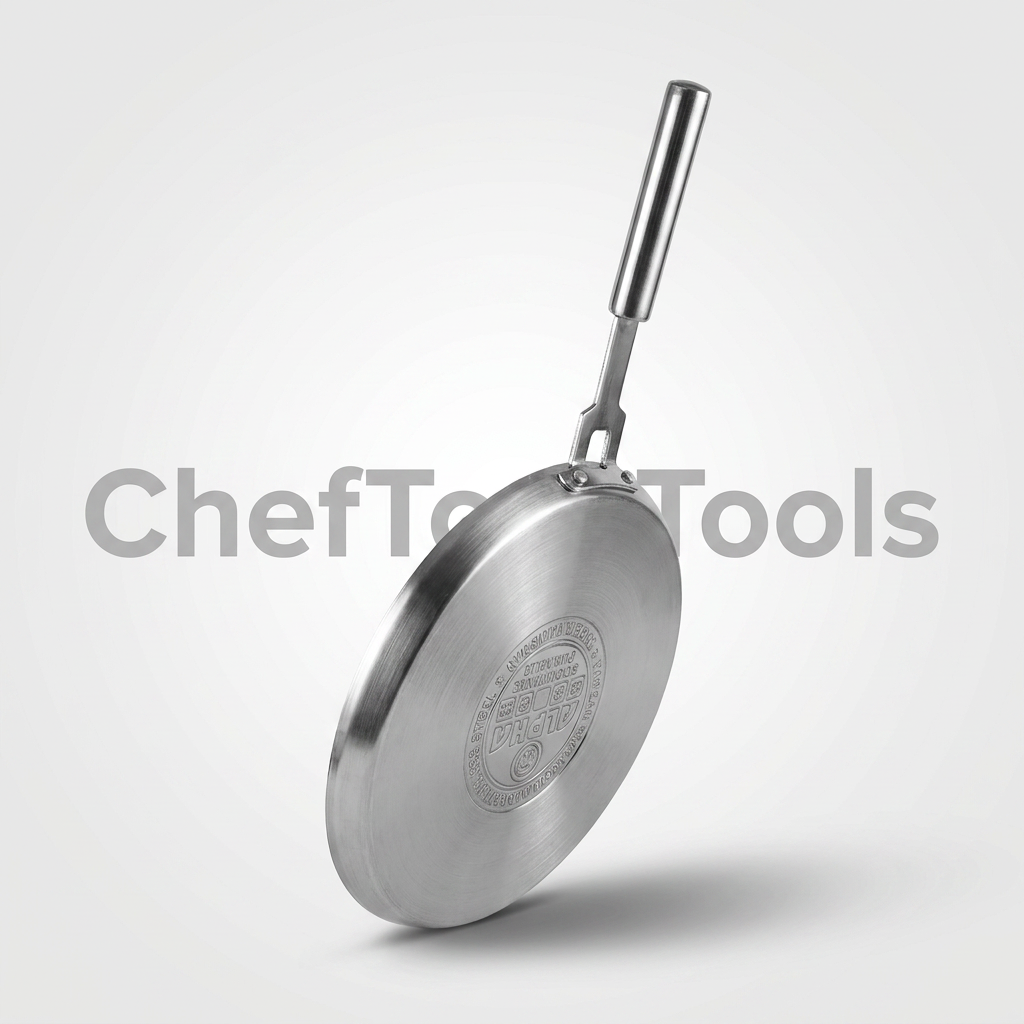 Alpha Steel Hot Plate – Double Bottom Stainless Steel Induction Tawa | 30 CM