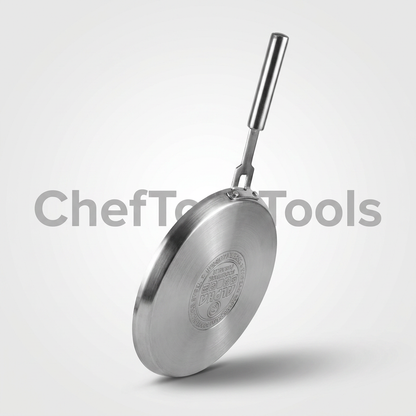 Alpha Steel Hot Plate – Double Bottom Stainless Steel Induction Tawa | 30 CM