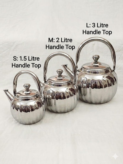 Stainless Steel Stove Kettle – Melon Design Mirror Polish | ChefTools