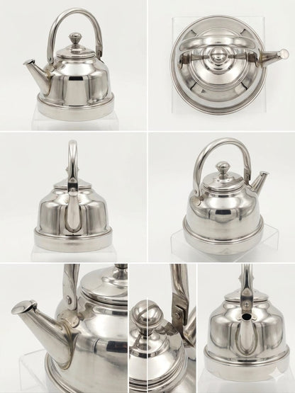 Stainless Steel Stove Kettle – Classic Flagon Design Mirror Polish | ChefTools