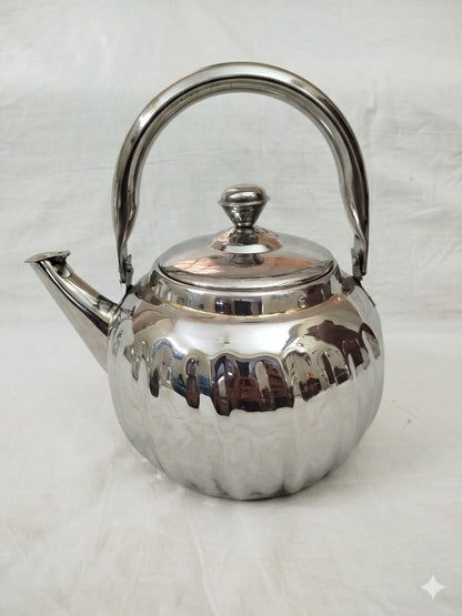Stainless Steel Stove Kettle – Melon Design Mirror Polish | ChefTools