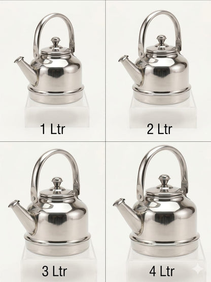 Stainless Steel Stove Kettle – Classic Flagon Design Mirror Polish | ChefTools