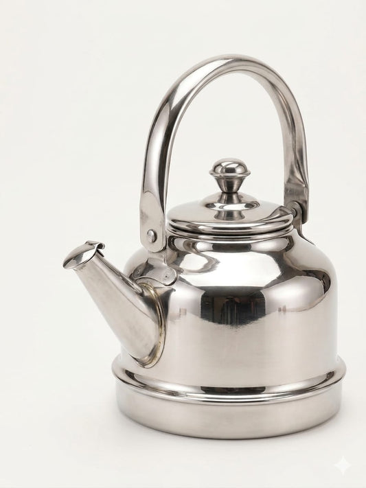 Stainless Steel Stove Kettle – Classic Flagon Design Mirror Polish | ChefTools