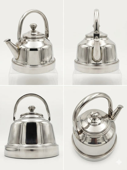 Stainless Steel Stove Kettle – Classic Flagon Design Mirror Polish | ChefTools